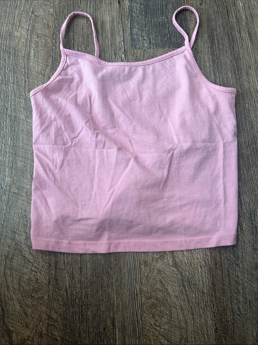 Pink Spaghetti Strap Tank Top
